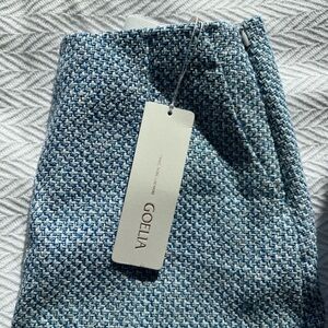 Blue A-Line Women Skirts With Pockets